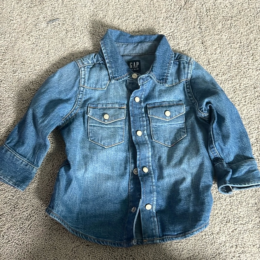 Baby Gap Denim button down 6-12 months